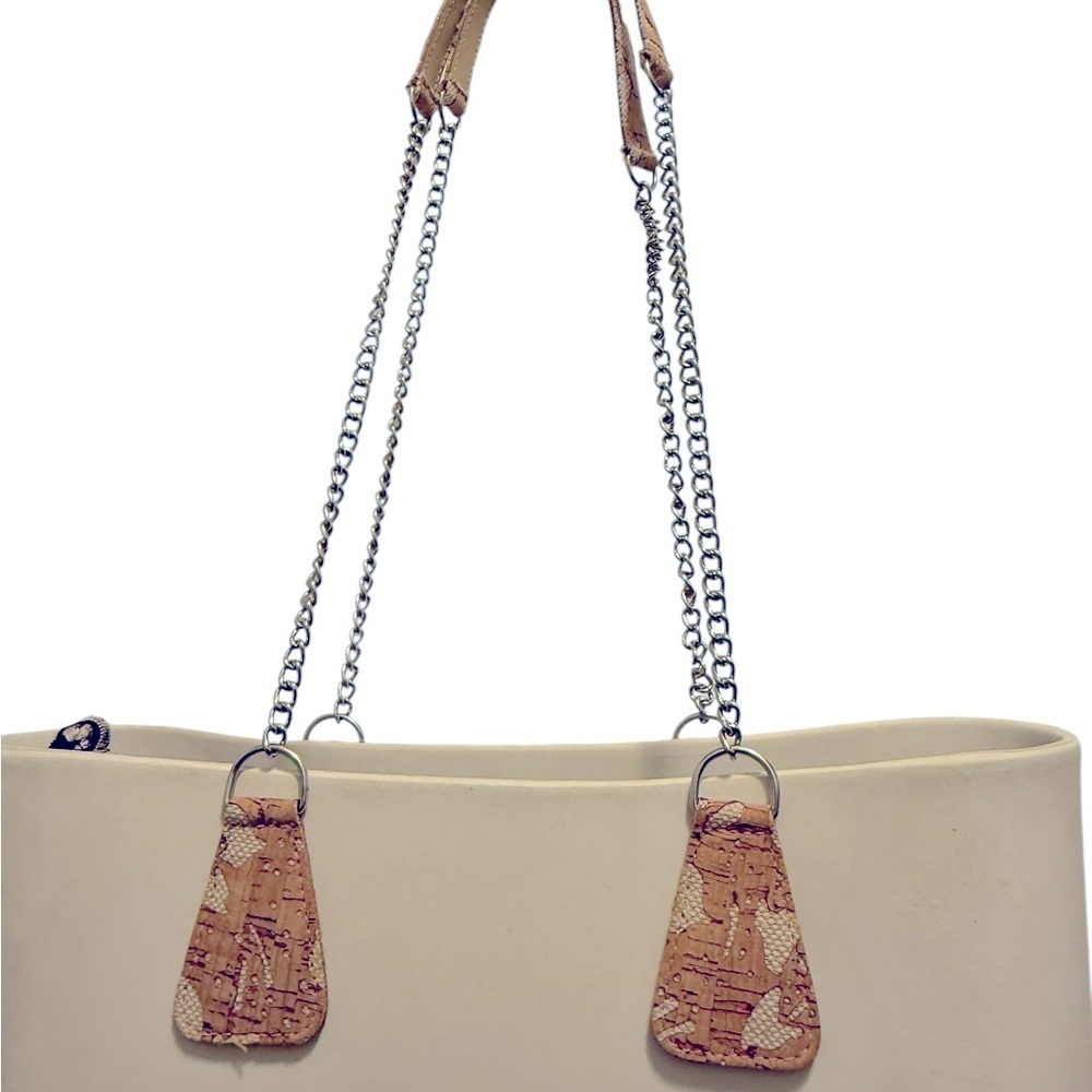 Obag white off Tote with Chain Straps - Picture 9 of 12
